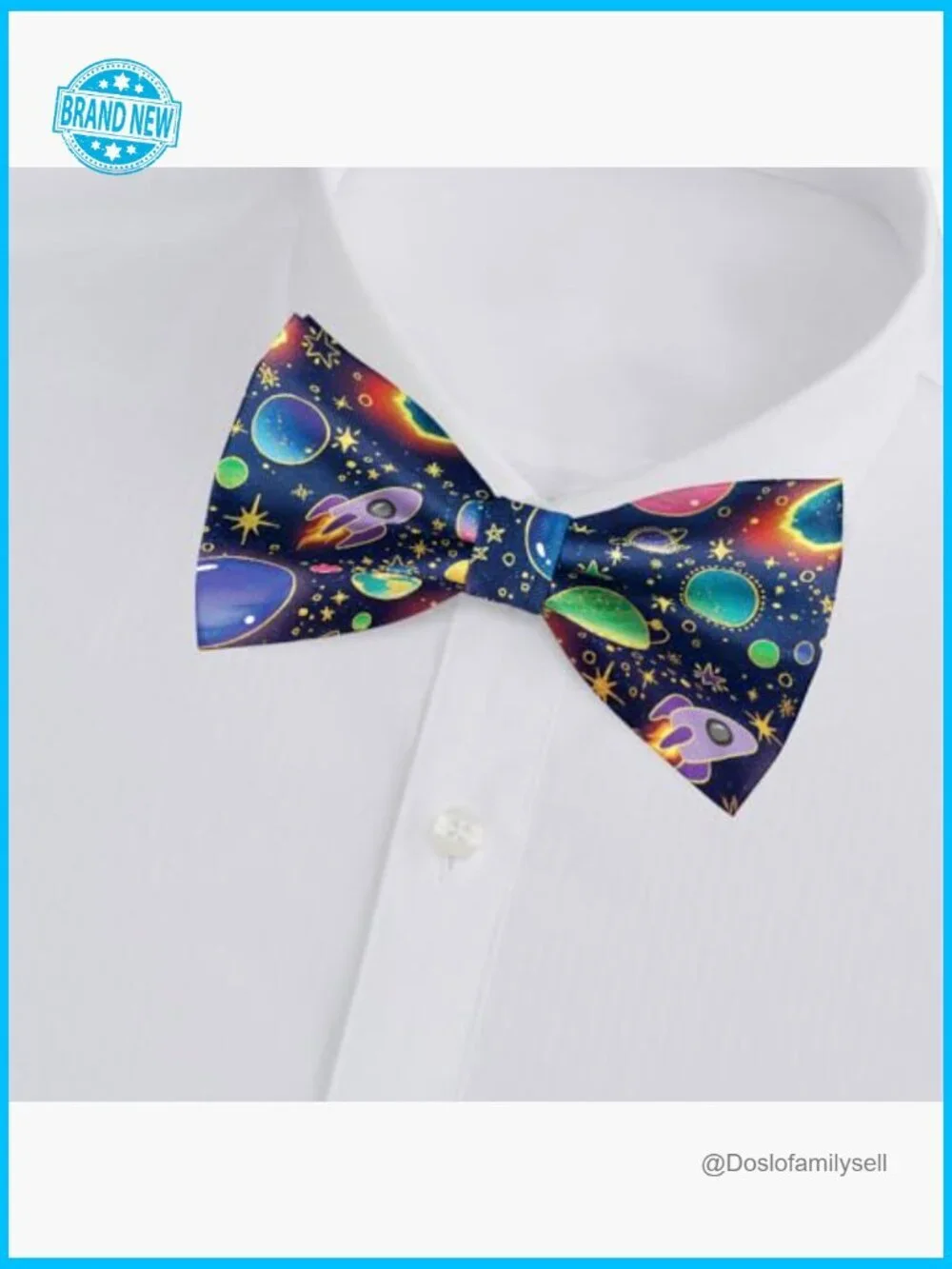 Adjustable Pre-Tied Bow Tie Stylish Pattern Elegant Formal Wedding Accessory
